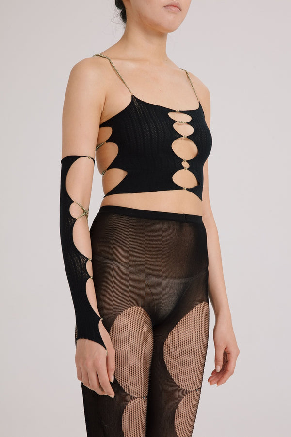 RUI Single Cross Pearl Sleeve RUIFW21SF04 Black Onyx